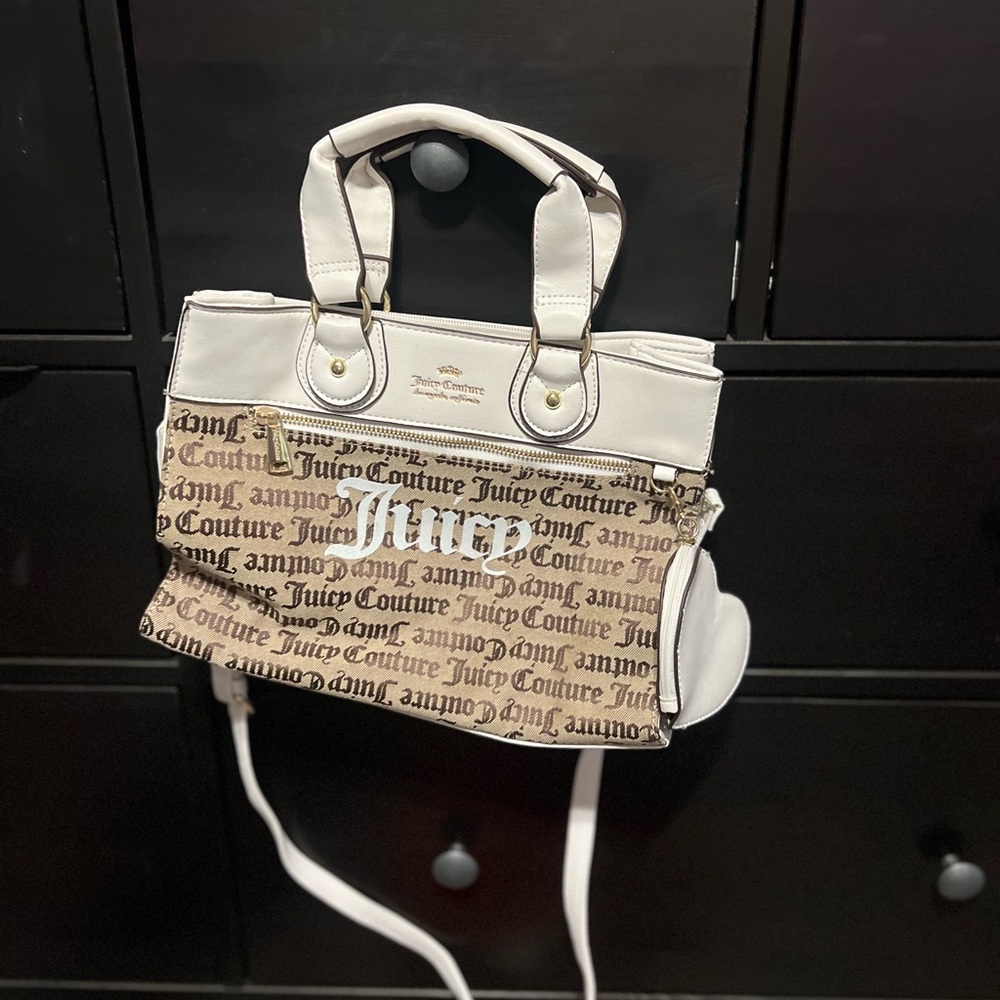 Juicy Couture Cream and Brown Women's Bag